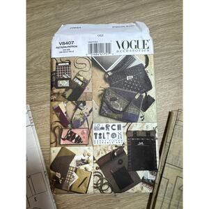 Vogue Women's Accessories - Bags/Eyeglasses Case/ Journal Cover Patterns UNCUT